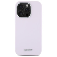 DKNY skysto silikono mažas metalinis logotipas MagSafe iPhone 16 Pro dėklas – rožinis DKNY skysto silikono mažas metalinis logotipas MagSafe iPhone 16 Pro dėklas – rožinis