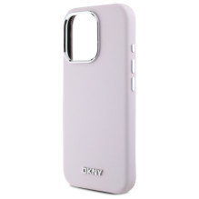 DKNY skysto silikono mažas metalinis logotipas MagSafe iPhone 16 Pro dėklas – rožinis DKNY skysto silikono mažas metalinis logotipas MagSafe iPhone 16 Pro dėklas – rožinis