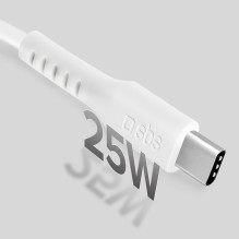 SBS TECABLETCC10W USB-C laidas – USB-C maitinimo tiekimas 25W 1 m – baltas