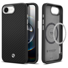 Spigen Enzo Aramid MagSafe Case for iPhone 16e / 17e - Black Spigen Enzo Aramid MagSafe Case for iPhone 16e / 17e - Black