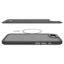 „Spigen Enzo Aramid MagSafe“ dėklas, skirtas „iPhone 16e / 17e“ – juodas „Spigen Enzo Aramid MagSafe“ dėklas, skirtas „iPhone 16e / 17e“ – juodas