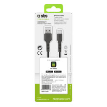 SBS TECABLEMICROC15K USB-A – USB-C laidas 1,5 m – juodas