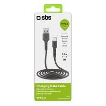 SBS TECABLEMICROC15K USB-A – USB-C laidas 1,5 m – juodas