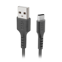 SBS TECABLETC220K USB-A – USB-C laidas 2 m – juodas