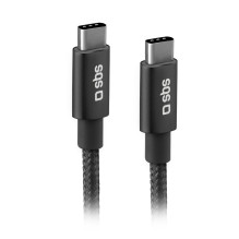 SBS TECABLETCC20BK USB-C laidas – USB-C 25 W maitinimo tiekimas 1,5 m – pilkas