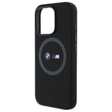 BMW M silikoninis spausdintas žiedas MagSafe dėklas, skirtas iPhone 16 Pro Max - juodas BMW M silikoninis spausdintas žiedas MagSafe dėklas, skirtas iPhone 16 Pro Max - juodas