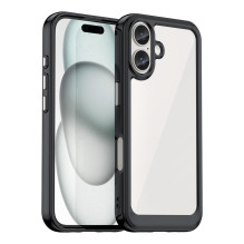 „Operer Space“ dėklas su geliniu rėmeliu, skirtas „iPhone 16 Plus“ – juodas