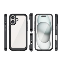 „Operer Space“ dėklas su geliniu rėmeliu, skirtas „iPhone 16 Plus“ – juodas