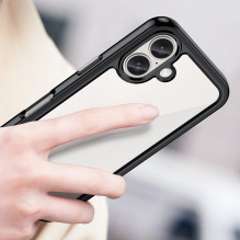 „Operer Space“ dėklas su geliniu rėmeliu, skirtas „iPhone 16 Plus“ – juodas