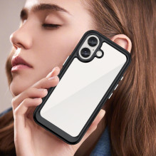 „Operer Space“ dėklas su geliniu rėmeliu, skirtas „iPhone 16 Plus“ – juodas