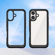 „Operer Space“ dėklas su geliniu rėmeliu, skirtas „iPhone 16 Plus“ – juodas