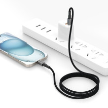 Tech-Protect UltraBoost DNA USB-C PD60W / 3A Cable 100cm - Gray