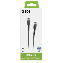 SBS TECABLETCC3M USB-C – USB-C 3m laidas – juodas