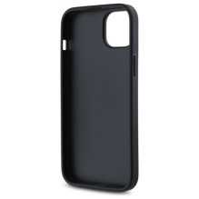 DKNY Quilted Stack Logo iPhone 15 Plus dėklas – juodas