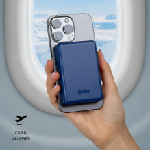 Powerbank SBS TEBB5000MAG1CB 5000 mAh, suderinamas su MagSafe - mėlyna