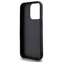 DKNY Quilted Stack Logo iPhone 15 Pro Max dėklas – juodas