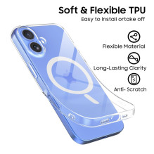 Tech-Protect FlexAir MagSafe iPhone 16 Case - Clear Tech-Protect FlexAir MagSafe iPhone 16 Case - Clear