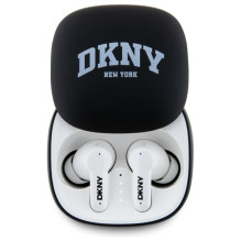 DKNY TWS BT 3D guminės matinės apdailos Bluetooth ausinės – juodos