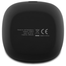 DKNY TWS BT 3D guminės matinės apdailos Bluetooth ausinės – juodos