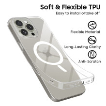 Tech-Protect FlexAir MagSafe dėklas, skirtas iPhone 15 Pro – skaidrus