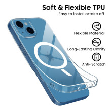 Tech-Protect FlexAir MagSafe dėklas, skirtas iPhone 13 Mini – skaidrus