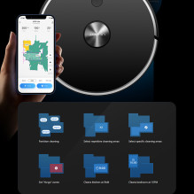 UWANT U100 Lite robotinis dulkių siurblys su šluostės funkcija + įkrovimo stotis – pilka