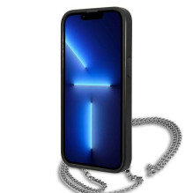 Karl Lagerfeld Leather Textured and Chain Case for iPhone 13 / 14 / 15 6.1" - Black Karl Lagerfeld Leather Textured and Chain Case for iPhone 13 / 14 / 15 6.1" - Black