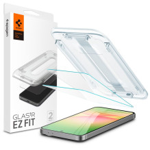 Spigen Glas.tR EZ Fit grūdintas stiklas, skirtas Samsung Galaxy S24 FE (2 vnt.)
