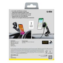 SBS TESUPMAGEXTWIR15W teleskopinis išmaniojo telefono laikiklis su belaidžiu įkrovikliu, suderinamas su MagSafe, skirtas