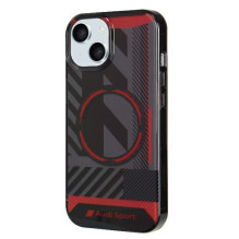 Audi IML Sport MagSafe Case iPhone 15 / 14 / 13 6.1" black / black hardcase AU-IMLMIP15-RSQ / D2-BK