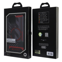 Audi IML Sport MagSafe Case iPhone 15 / 14 / 13 6.1" black / black hardcase AU-IMLMIP15-RSQ / D2-BK