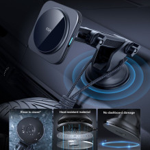 ESR Halolock Magnetic MagSafe QI2 15W Car Holder - Black ESR Halolock Magnetic MagSafe QI2 15W Car Holder - Black