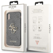 Guess 4G Big Metal Logo iPhone X / XS Case - Gray