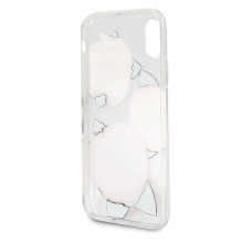 Guess Flower Desire Red Rose iPhone X Case - Transparent