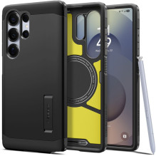 Spigen Tough Armor MagSafe dėklas, skirtas Samsung Galaxy S25 Ultra - juodas