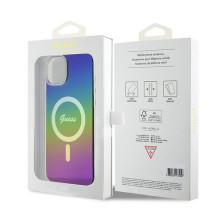 Guess IML Iridescent MagSafe dėklas, skirtas iPhone 15 / 14 / 13 6,1' - daugiaspalvis