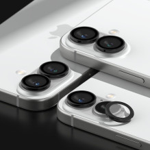 Ringke Camera Frame Protector 2-pack, skirta iPhone 16 / 16 Plus - juoda