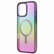 Uniq Iridescia Magclick įkrovimo dėklas, skirtas iPhone 16 Pro Max – juodas
