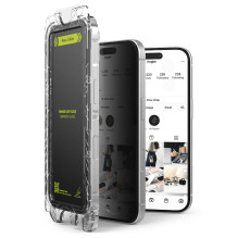 Ringke Easy Slide Privacy Glass 2 pakuotės, skirtos iPhone 16 Pro