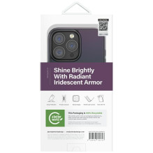 Uniq Iridescia Magclick įkrovimo dėklas, skirtas iPhone 16 Pro Max – juodas