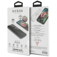 Guess Invisible Logo Tempered Glass for iPhone Xr
