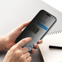 Ringke Easy Slide Privacy Glass 2 pakuotės, skirtos iPhone 16 Pro