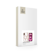 Tech-Protect MagFlex MagSafena iPhone 16 dėklas – skaidrus / rožinis