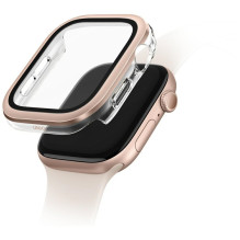 Uniq Voute grūdinto stiklo dėklas, skirtas Apple Watch 10 46 mm – rožinis auksas Uniq Voute grūdinto stiklo dėklas, skirtas Apple Watch 10 46 mm – rožinis auksas