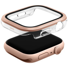 Uniq Voute grūdinto stiklo dėklas, skirtas Apple Watch 10 46 mm – rožinis auksas Uniq Voute grūdinto stiklo dėklas, skirtas Apple Watch 10 46 mm – rožinis auksas