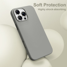 Tech-Protect silikoninis MagSafe iPhone 16 Pro dėklas – pilkas