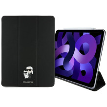 Karl Lagerfeld Saffiano Magnetic Karl Choupette iPad Air 13' 2024 knygų viršelio dėklas – juodas Karl Lagerfeld Saffiano Magnetic Karl Choupette iPad Air 13' 2024 knygų viršelio dėklas – juodas