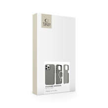 Tech-Protect silikoninis MagSafe dėklas, skirtas iPhone 16 Pro Max – pilkas