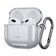 Tech-Protect FlexAir dėklas, skirtas AirPods 4 – pilkas