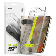 „Ringke Easy Slide Tempered Glass“ 2 pakuotės, skirtos „Google Pixel 9/9 Pro“